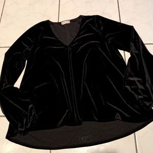 Altar’d State Black Velvet Top